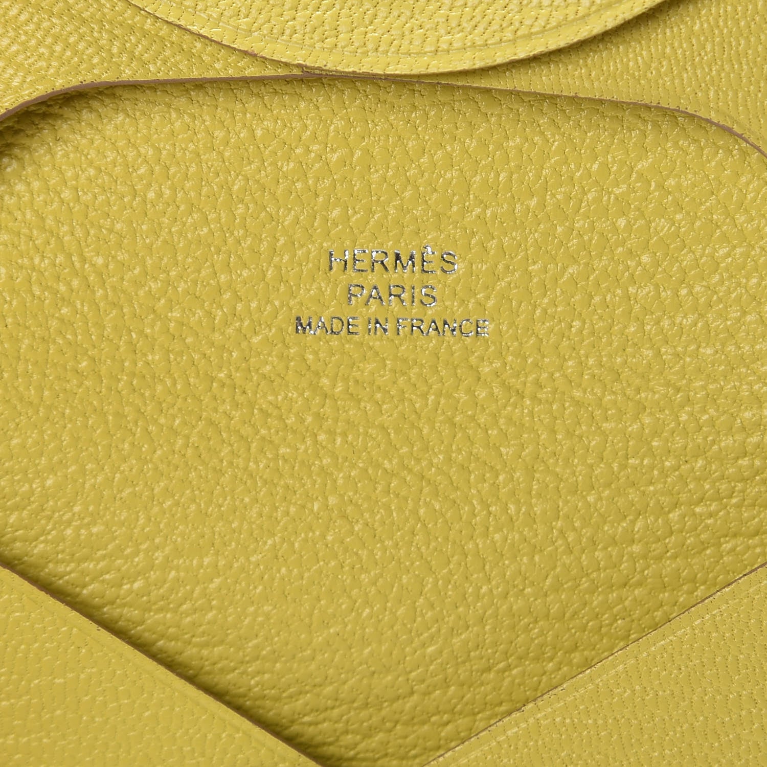 Hermes Chevre Mysore Bastia Coin Purse Lime 6 of 8