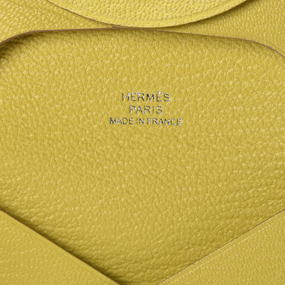 Hermes Chevre Mysore Bastia Coin Purse Lime 6 of 8
