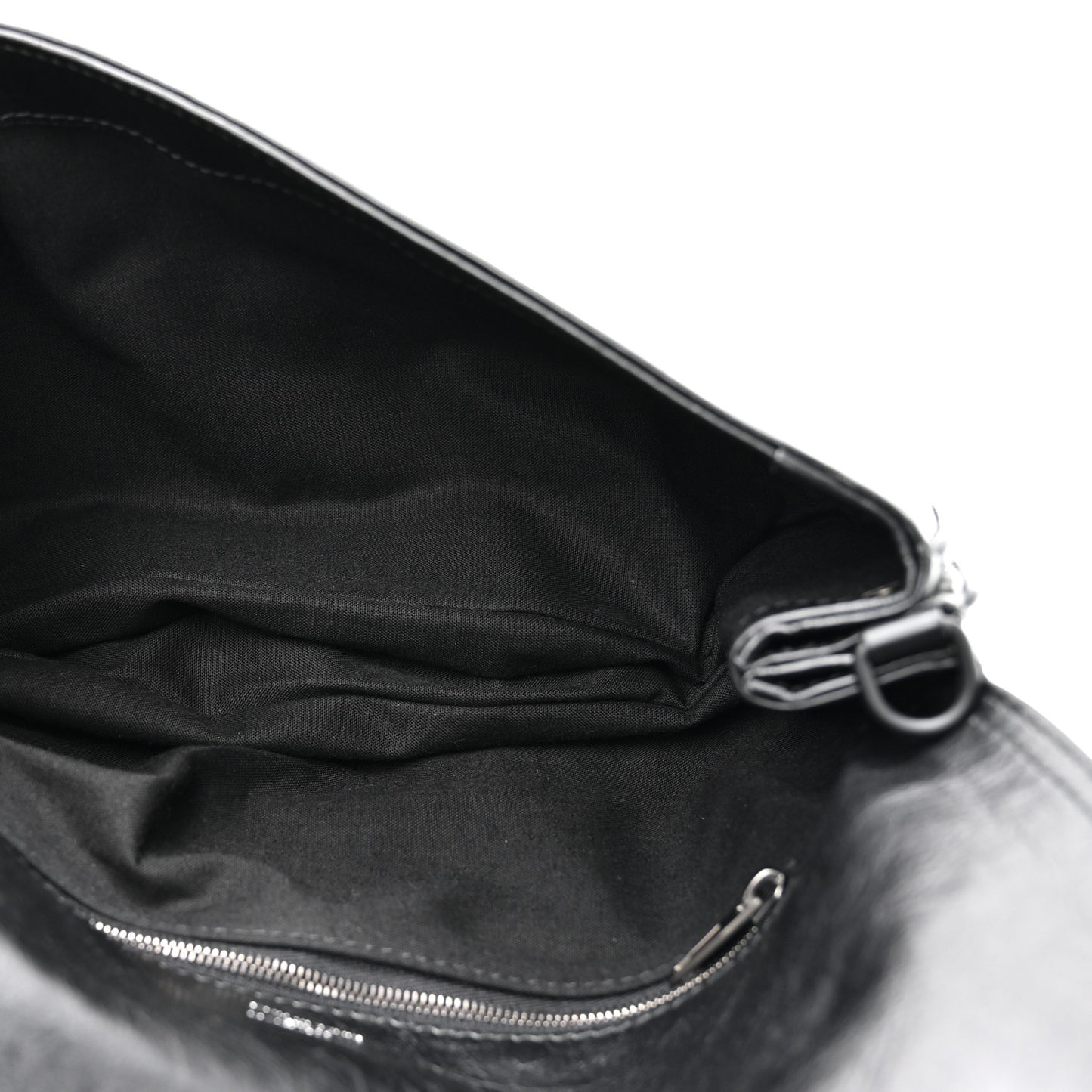 Calfskin Medium BB Soft Flap Bag Black