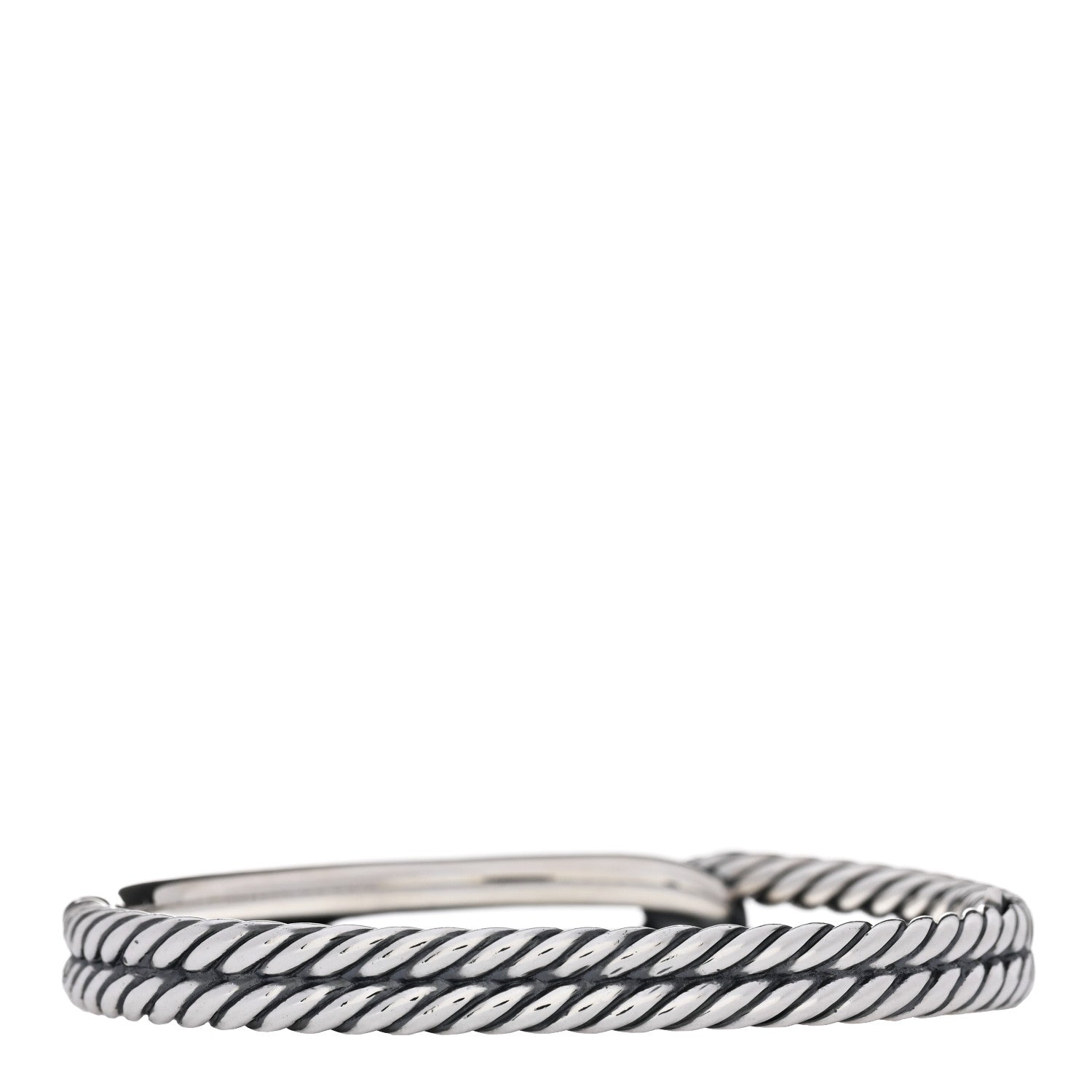 David Yurman Sterling Silver 10mm Single Loop Labyrinth Bracelet 2 of 3