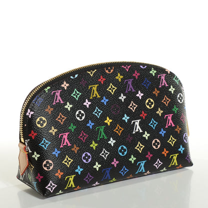 Louis Vuitton Monogram Multicolor Cosmetic Pouch Black Grenade 3 of 7