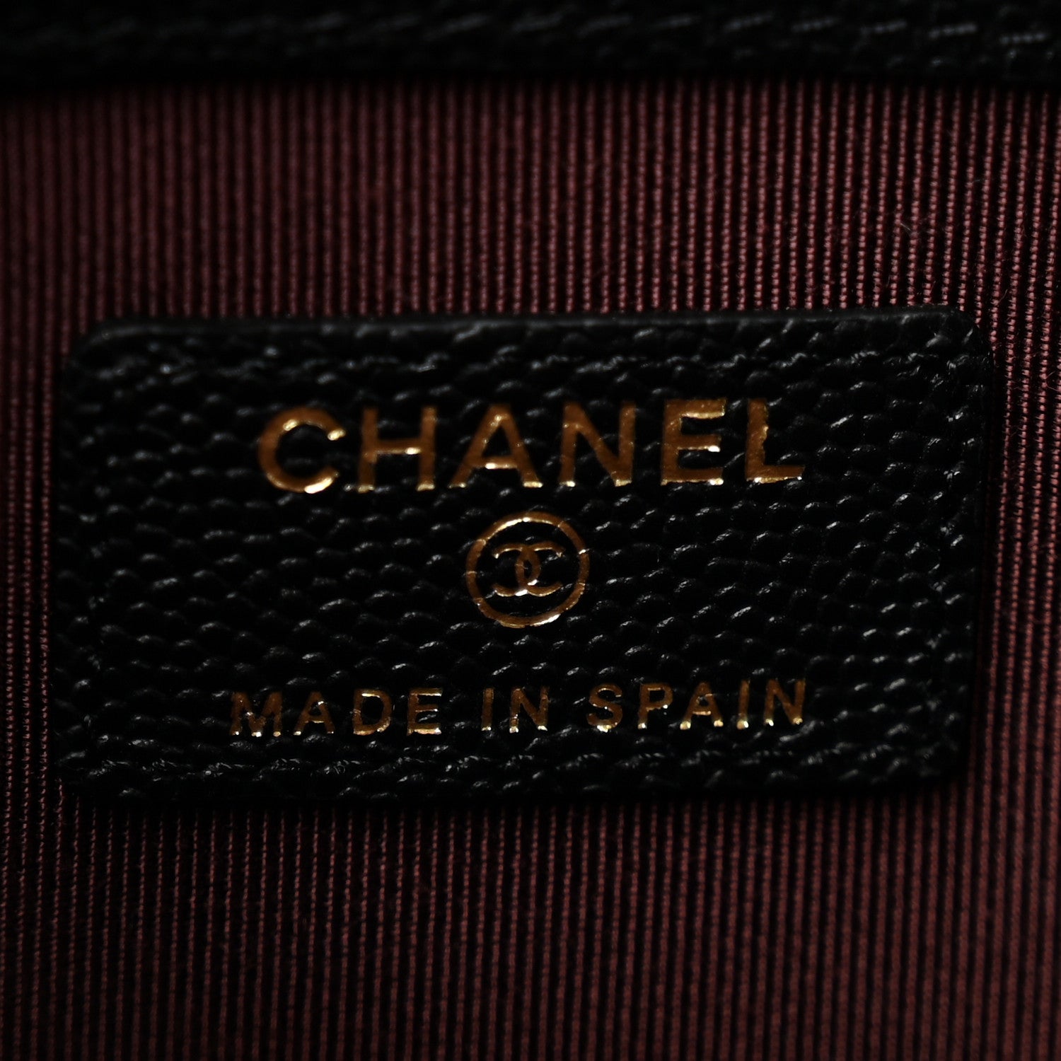 Chanel Caviar Quilted Medium Cosmetic Case Black 6 of 9