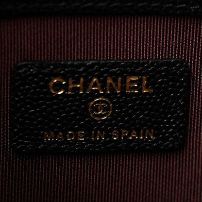 Chanel Caviar Quilted Medium Cosmetic Case Black 6 of 9