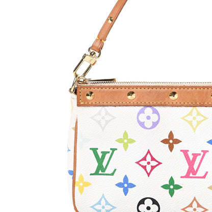 Louis Vuitton Monogram Multicolor Pochette Accessories White 8 of 13