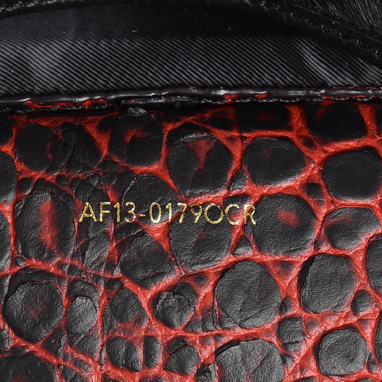 3.1 Phillip Lim 3.1 Calf Hair Calfskin Crocodile Embossed Medium Pashli Satchel Antique Red Black 8 of 10