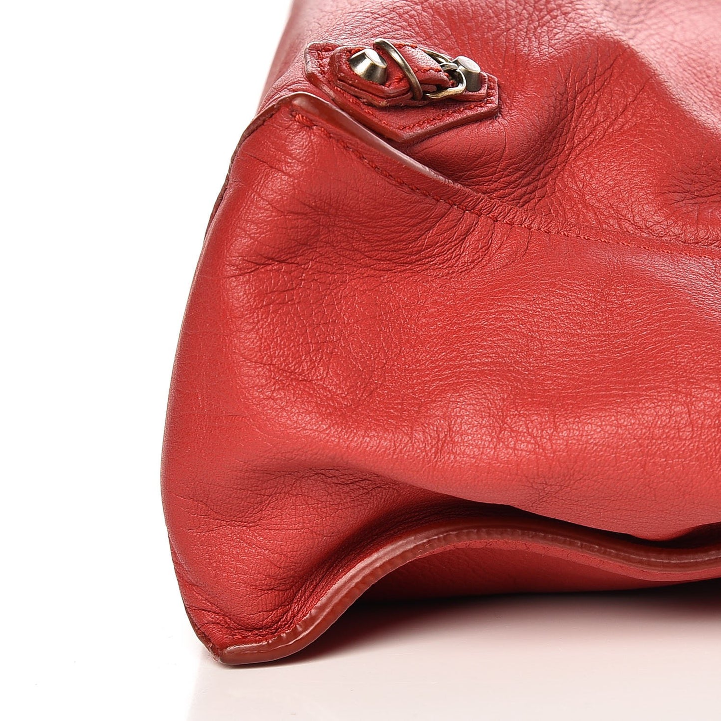Veau Souple Papier Mini A4 Tote Rouge