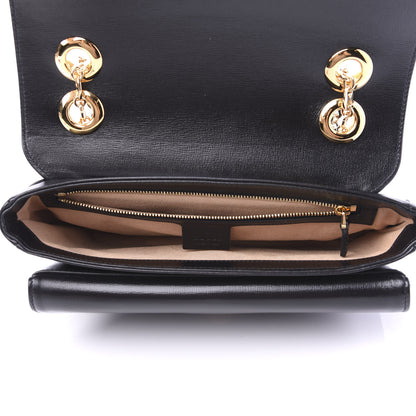 Gucci Azalea Calfskin Small Marina Chain Shoulder Bag Black 5 of 10