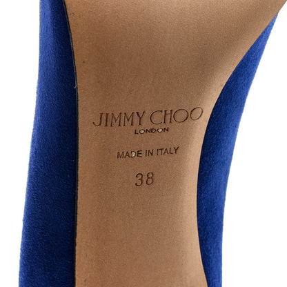 Jimmy Choo Suede Love 85 Pumps 38 Cobalt 7 of 7