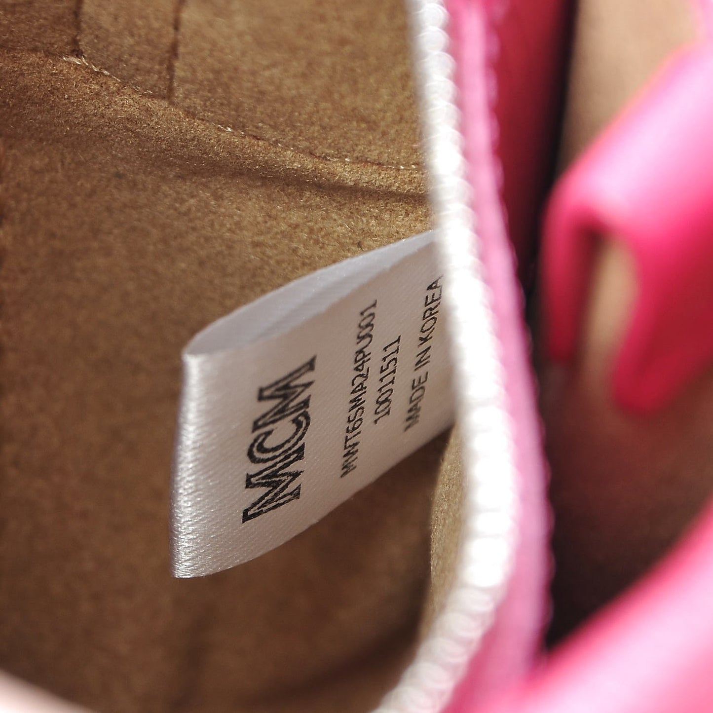 Grained Calfskin Micro Milla Tote Beetroot Pink