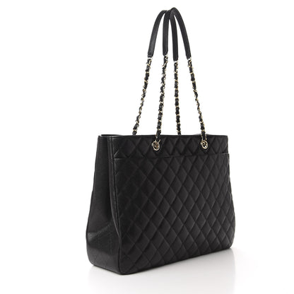 Chanel Caviar Quilted Large Shopping Tote Black 3 of 10