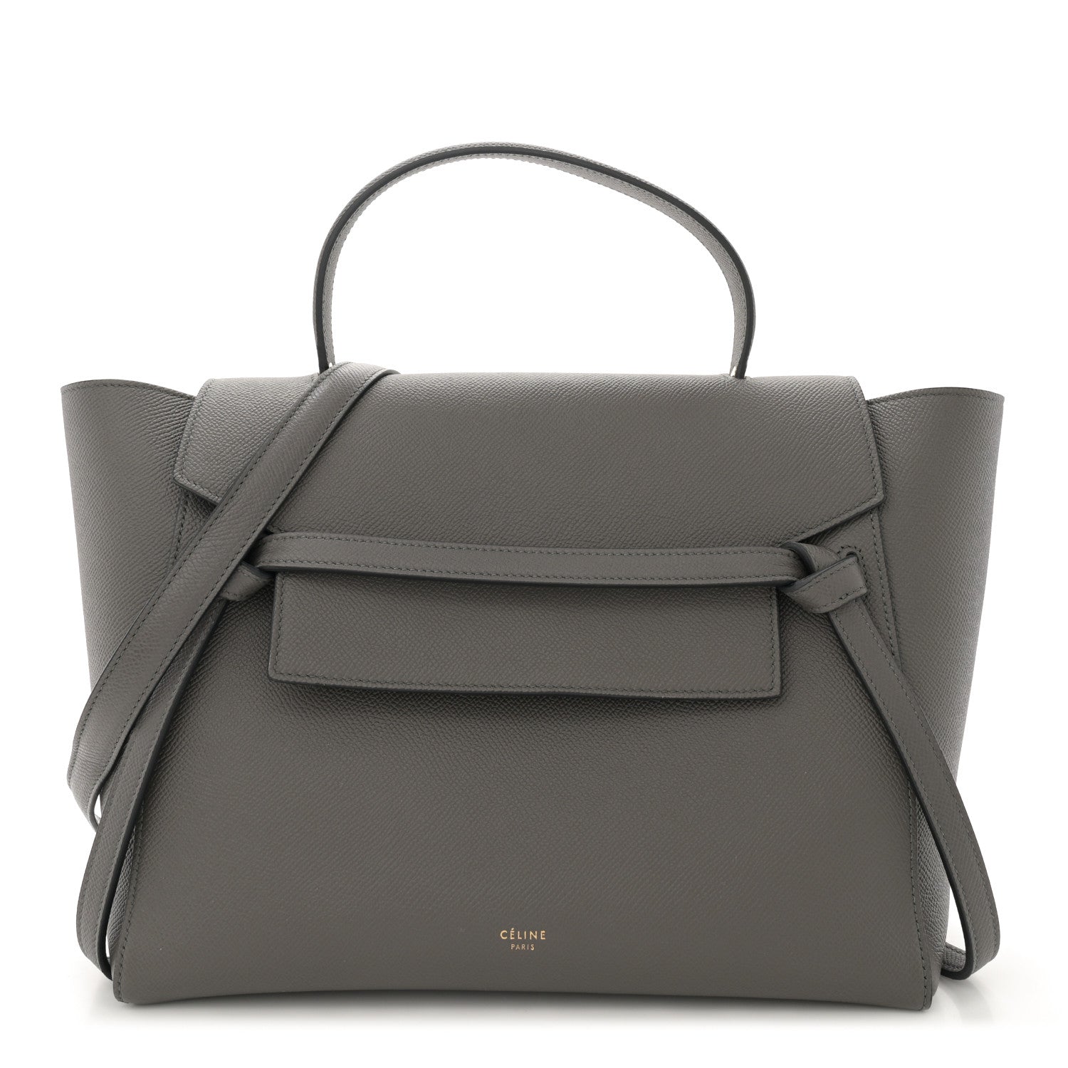 Celine Grained Calfskin Mini Belt Bag Grey 1 of 9