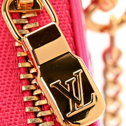 Louis Vuitton Vernis Valentine Mini Pochette Accessories Fuchsia Neon 7 of 8