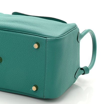 Hermes Taurillon Clemence Lindy 26 Vert Verone 8 of 8