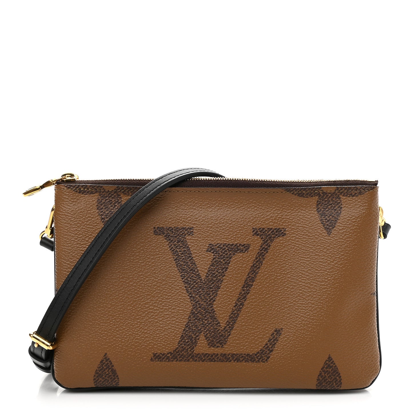 Reverse Monogram Giant Double Zip Pochette