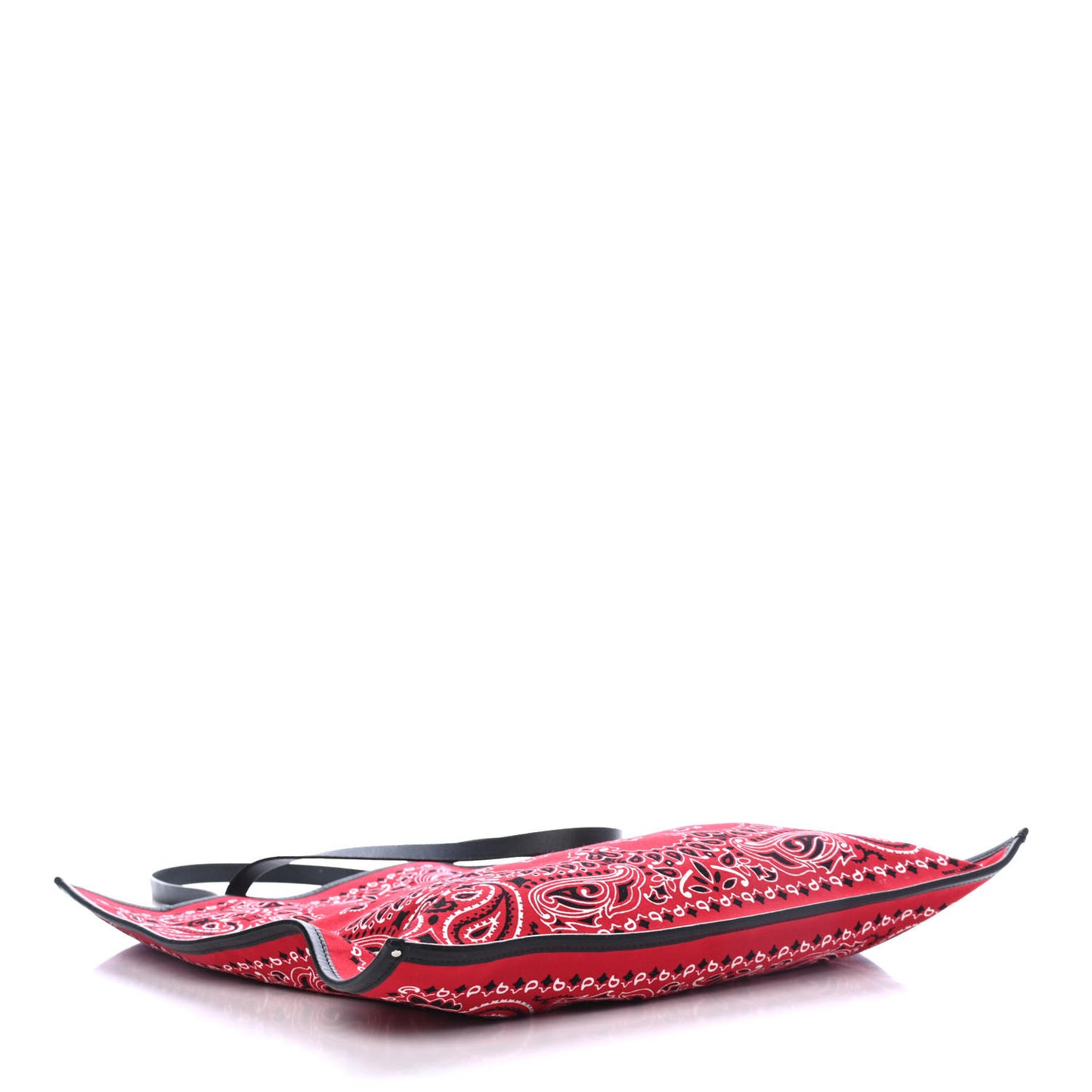Canvas Bandana Antibe Flat Shopping Tote Red