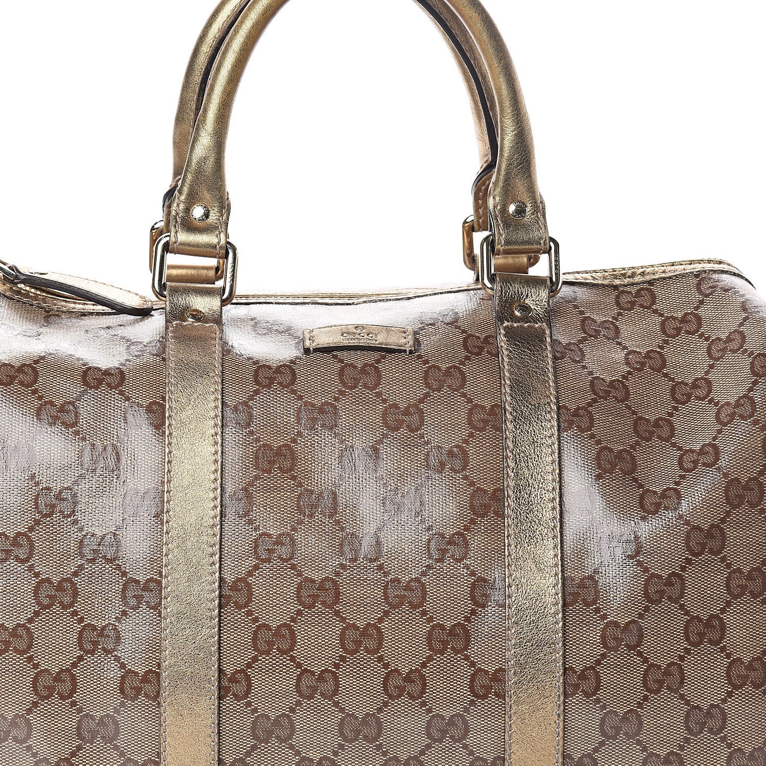 Gucci Crystal Monogram Medium Joy Boston Bronze 7 of 9