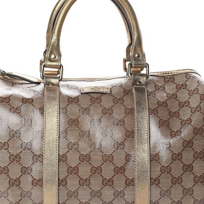 Gucci Crystal Monogram Medium Joy Boston Bronze 7 of 9