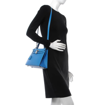 Hermes Epsom Kelly Sellier 25 Bleu Zanzibar 3 of 37