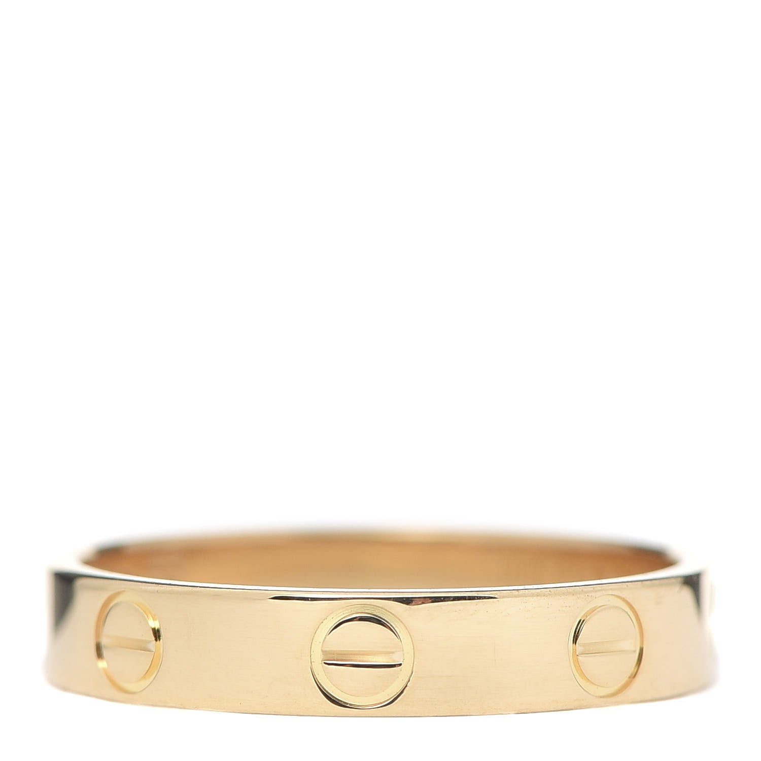 Cartier 18K Yellow Gold 3.5mm LOVE Wedding Band Ring 53 6.25 3 of 4