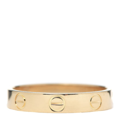 Cartier 18K Yellow Gold 3.5mm LOVE Wedding Band Ring 53 6.25 3 of 4