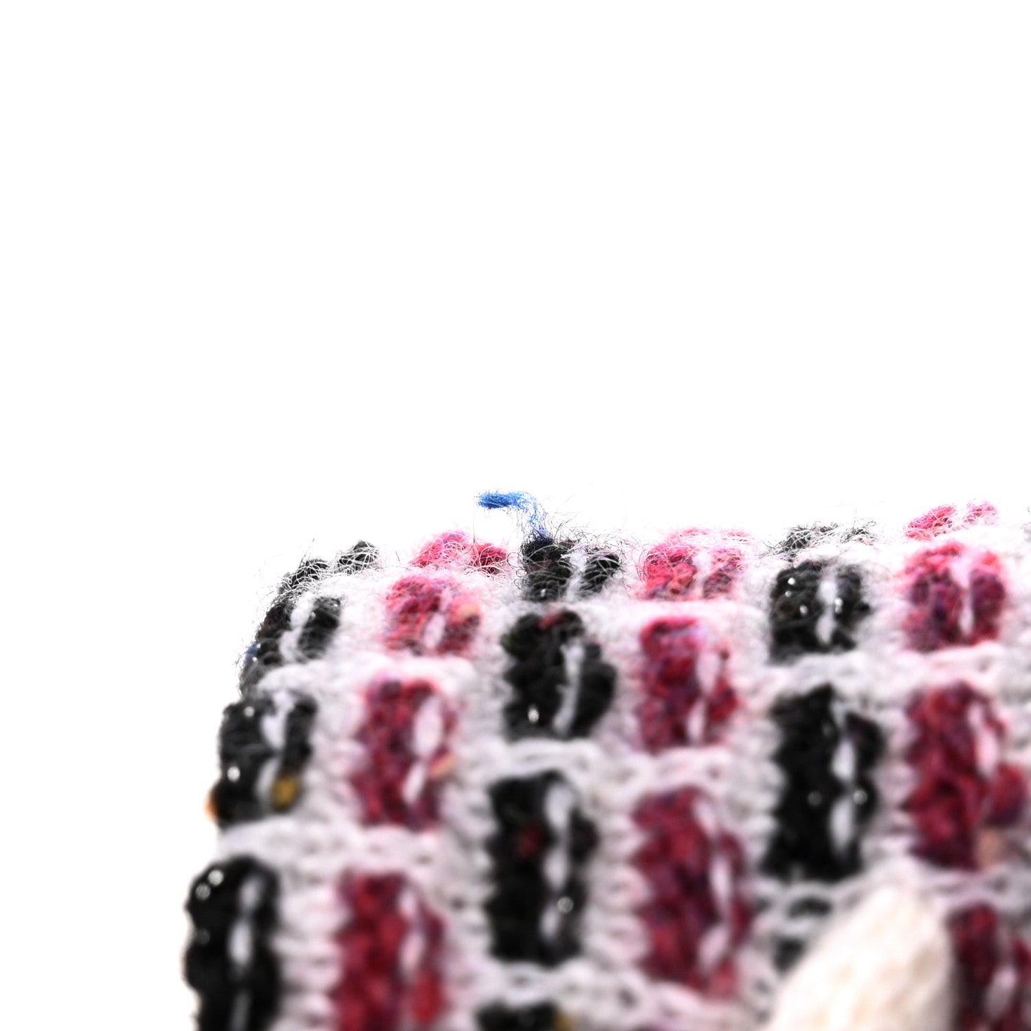 Chanel Cashmere CC Beanie Hat Pink Multicolor 6 of 6