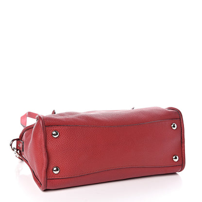 Prada Vitello Phenix Top Handle Shopping Satchel Rosso 4 of 10