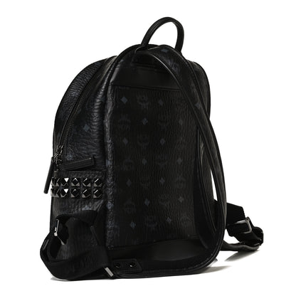 MCM Visetos Small Side Stud Stark Backpack Black 3 of 14