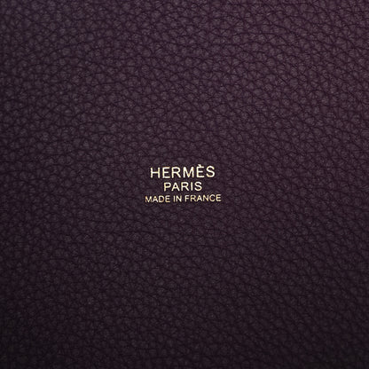 Hermes Taurillon Maurice Picotin Lock 18 PM Cassis 6 of 11