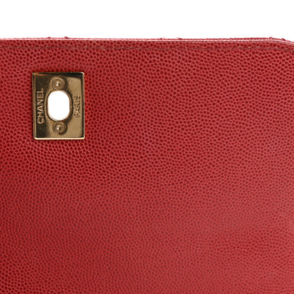 Chanel Caviar Quilted Medium Business Affinity Flap Red 11 of 16