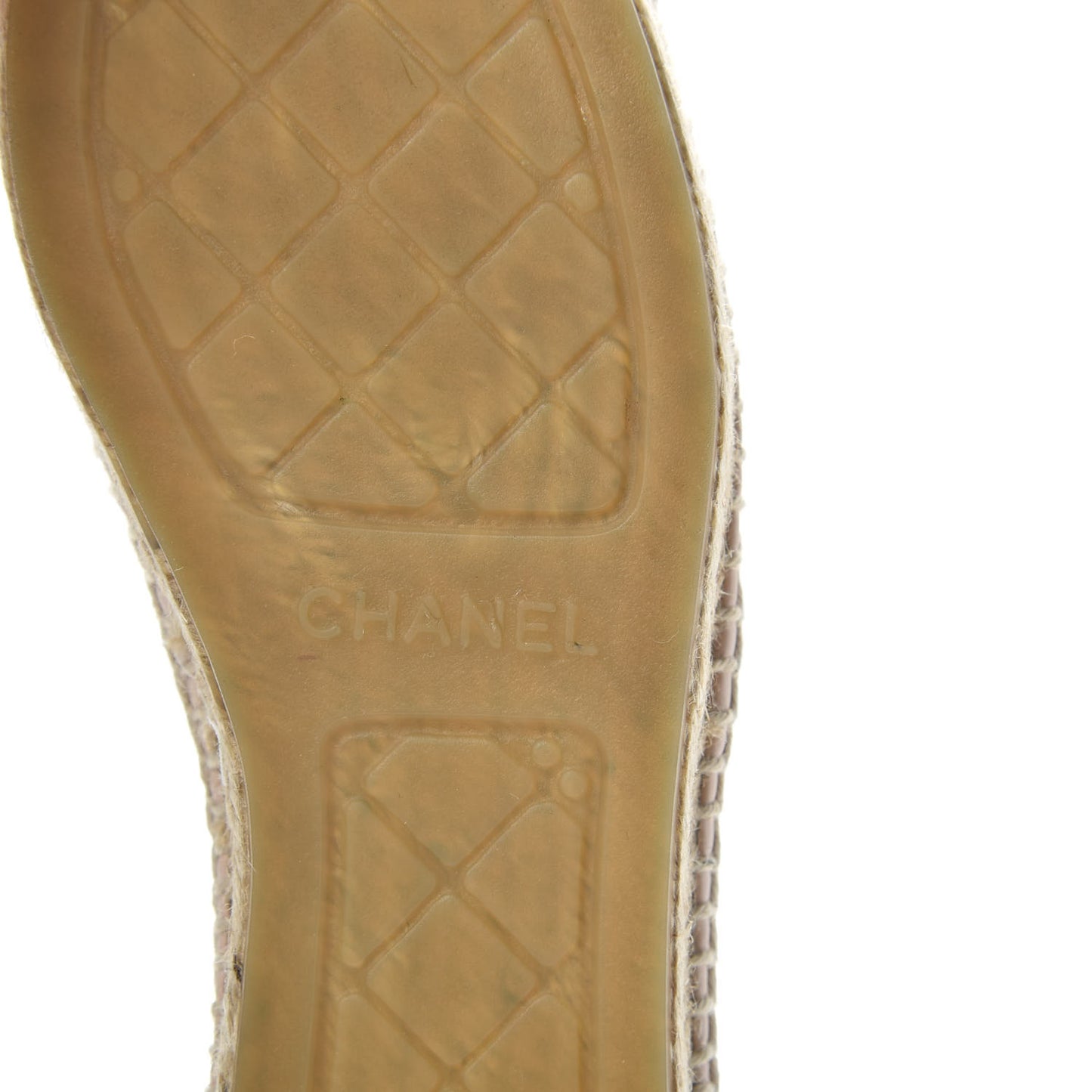 Mesh Grosgrain CC Espadrilles 37 Pink