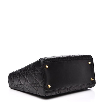 Christian Dior Lambskin Cannage Medium Lady Dior Black 4 of 18