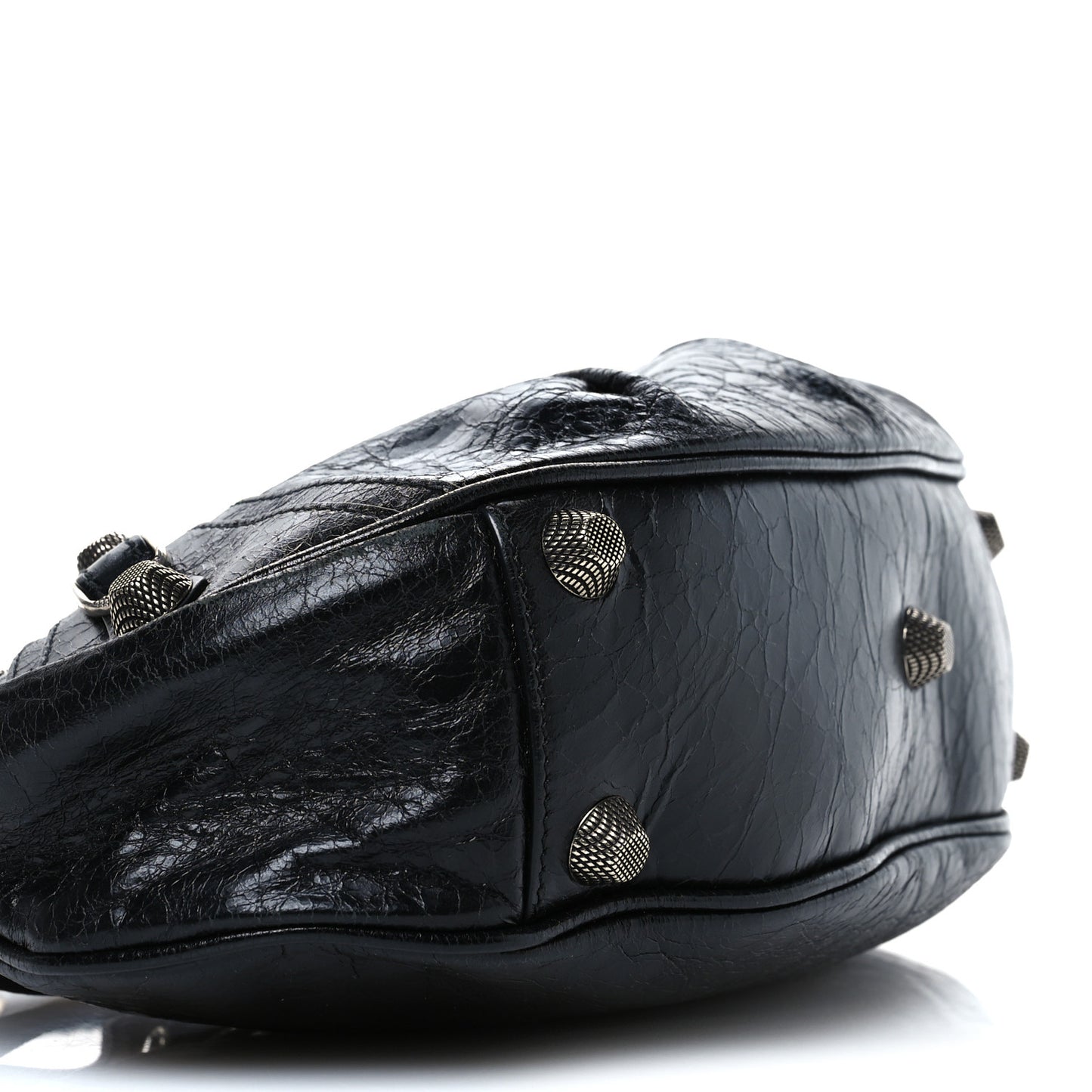 Agneau Arena Small Le Cagole Shoulder Bag Black