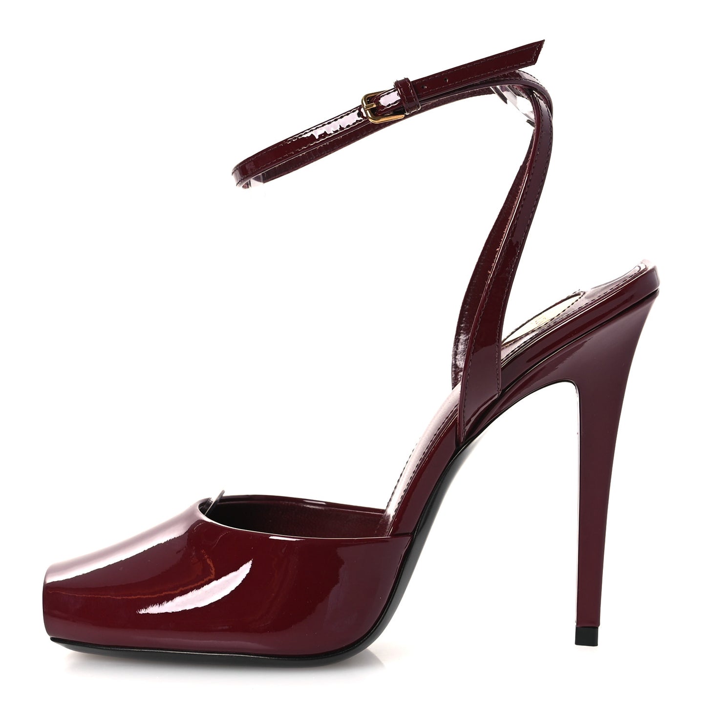 Patent Calfskin La Scandale 110 Sandals 37.5 Grenat