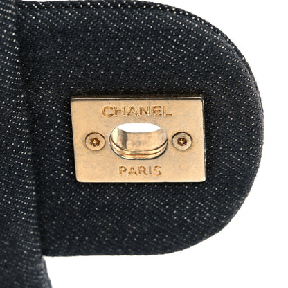 Chanel Denim Quilted Medium Funky Town Flap Black 7 of 12