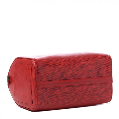 Louis Vuitton Epi Speedy 25 Castillan Red 3 of 10
