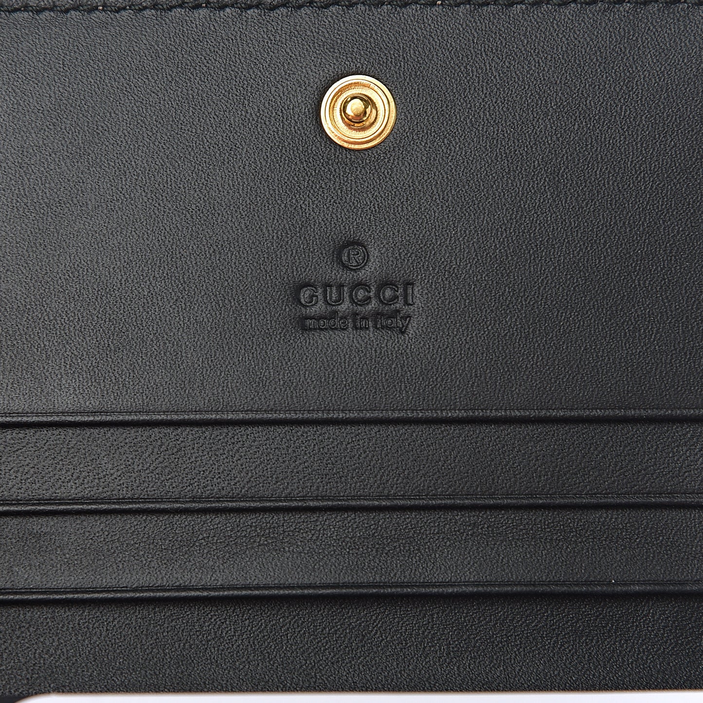 GG Supreme Monogram Bee Print Card Case