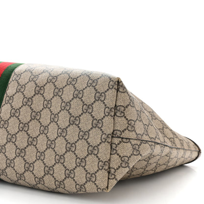 Gucci GG Supreme Monogram Medium Ophidia Shopping Tote Brown 10 of 10