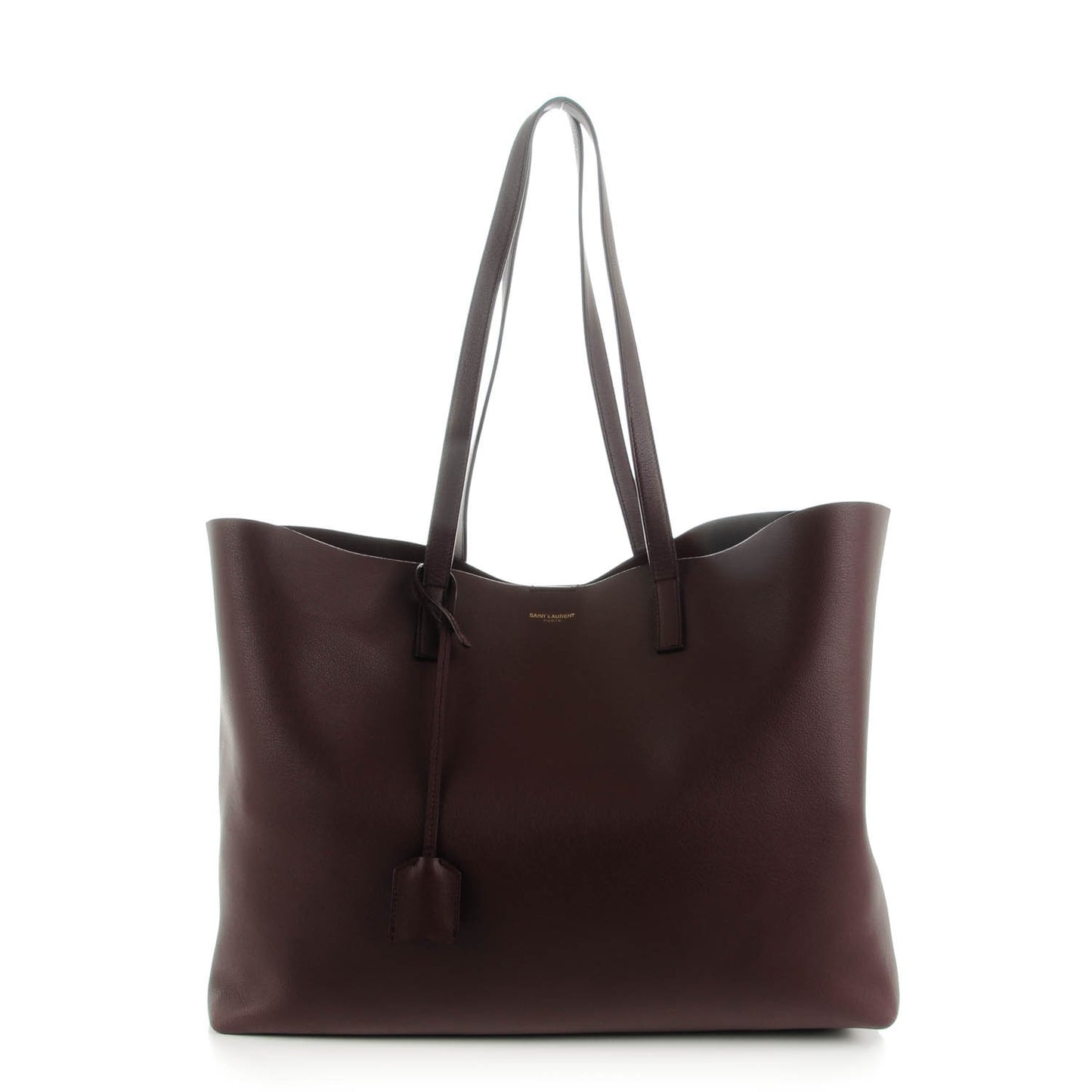 Calfskin Large Shopping Tote Bordeaux