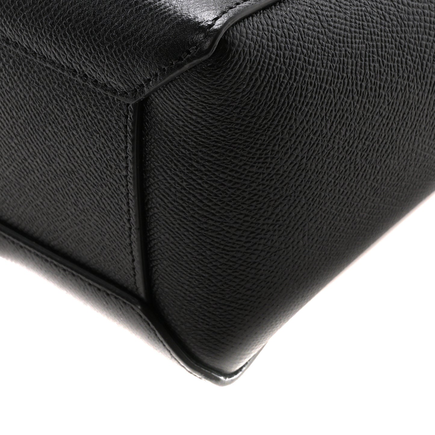 Grained Calfskin Nano Belt Bag Black