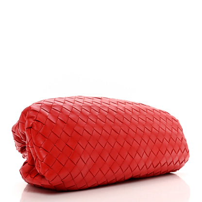 Bottega Veneta Nappa Maxi Intrecciato The Pouch Oversized Clutch Bright Red 4 of 7