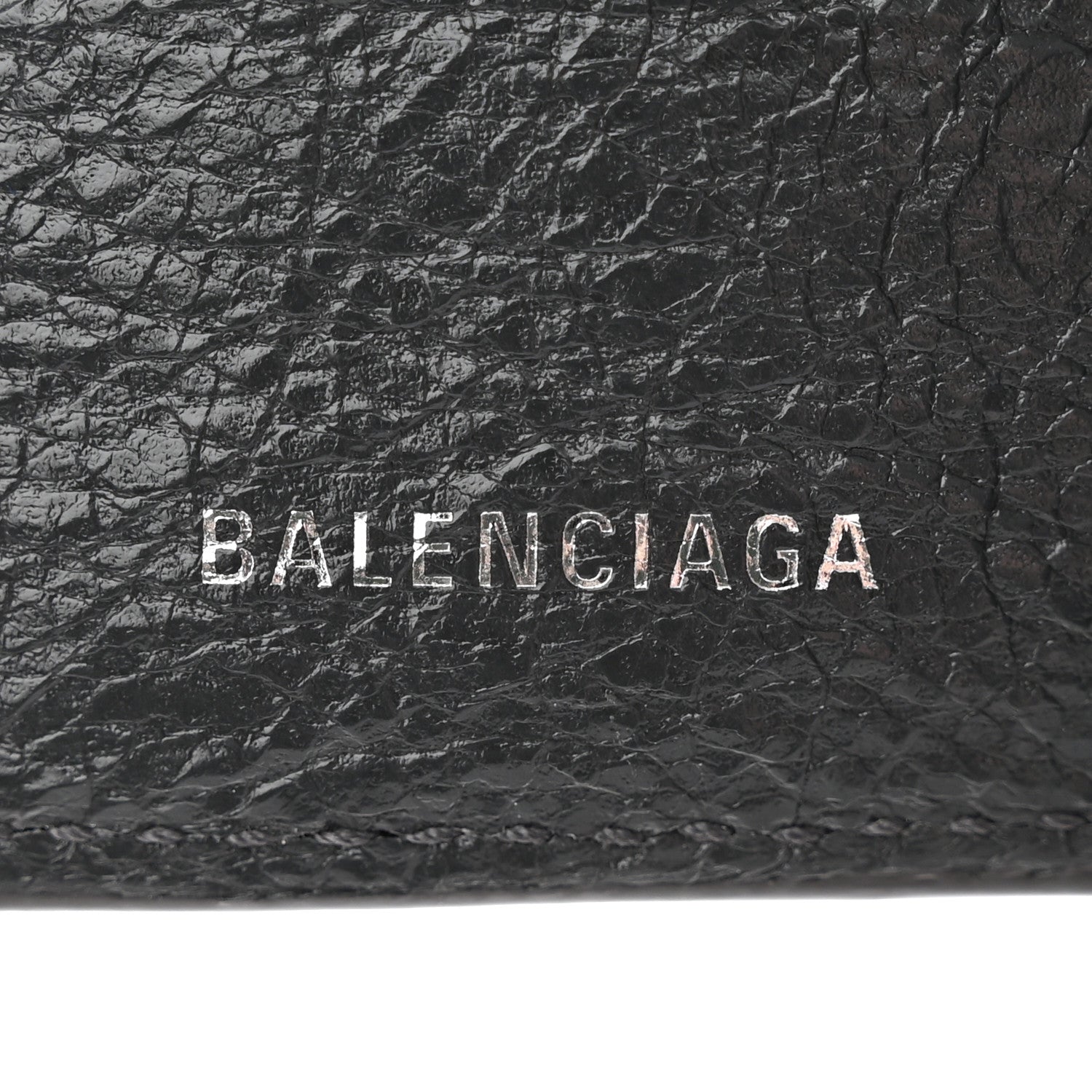 Balenciaga Agneau Classic Silver Hardware Mini Wallet Gris Fossile 7 of 11