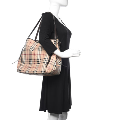 Burberry Haymarket Check Large Canterbury Tote Chocolate 2 of 17
