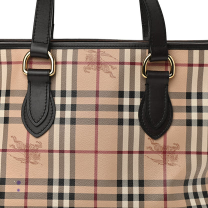 Burberry Haymarket Check Medium Regent Tote Chocolate 8 of 11