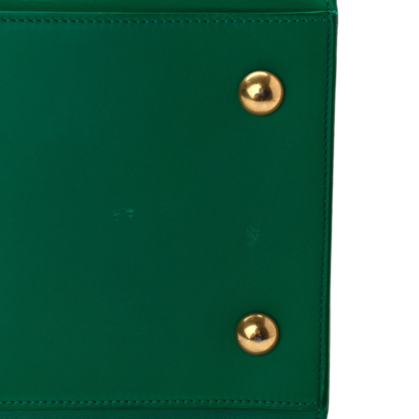 Calfskin Medium Classic Y Cabas Green