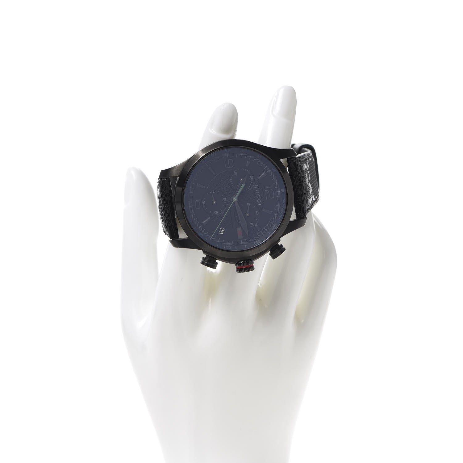 Gucci PVD Stainless Steel Nylon 45mm G-Timeless Chronograph Quartz Watch Black 2 of 6