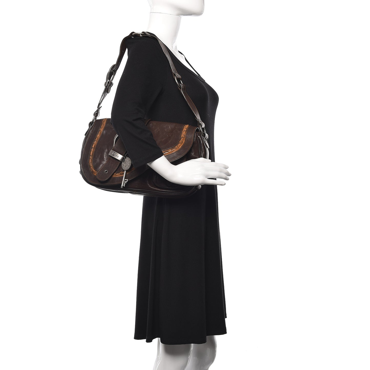 Calfskin Gaucho Double Saddle Bag Brown