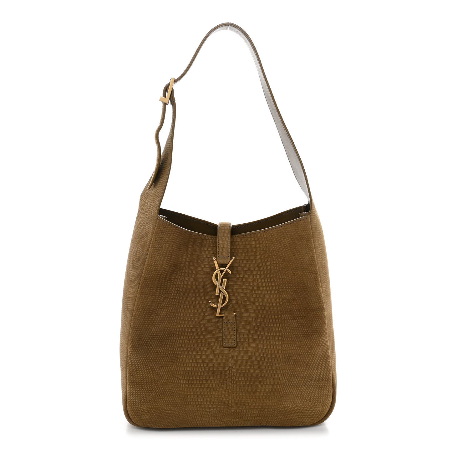 Suede Lizard Embossed Small Le 5 A 7 Soft Hobo Dark Pistachio