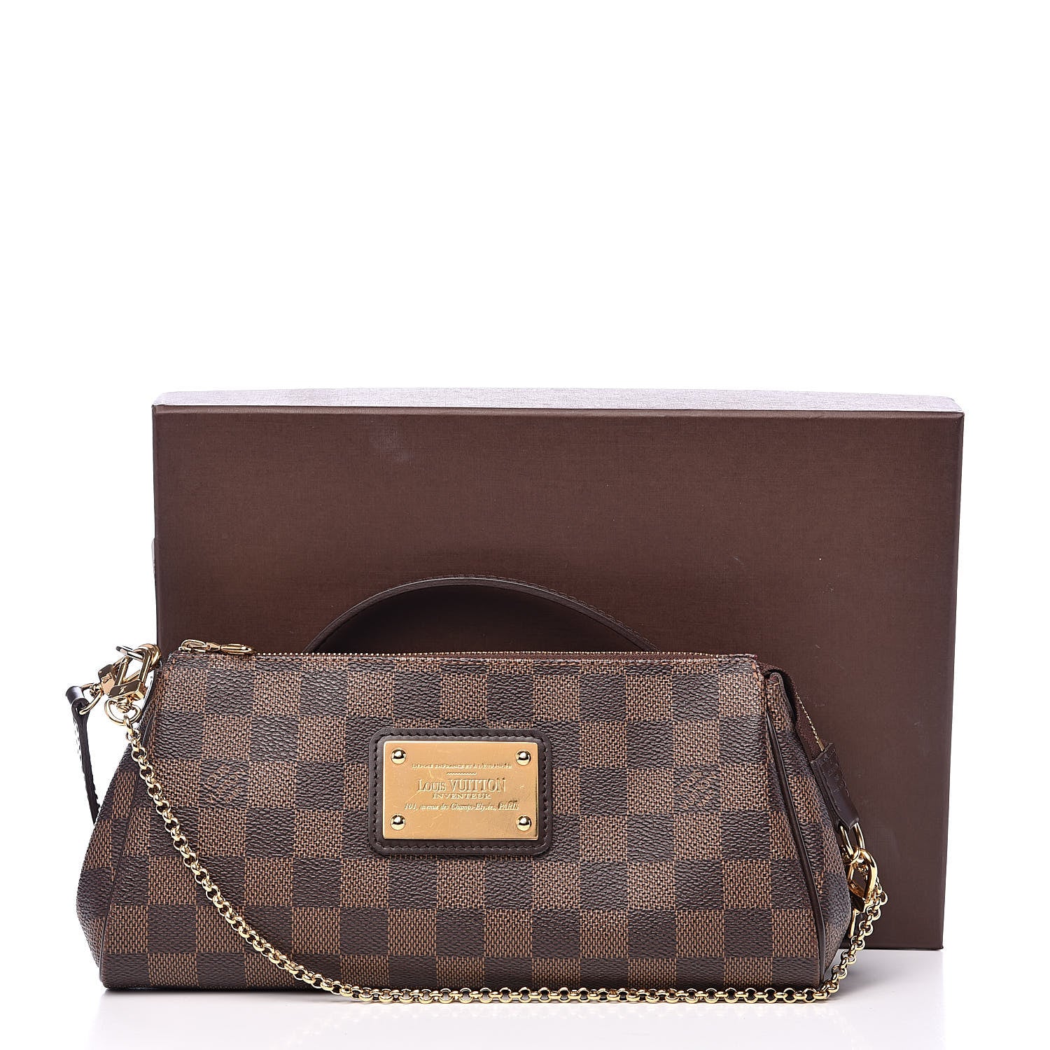 Louis Vuitton Damier Ebene Eva Clutch 11 of 11