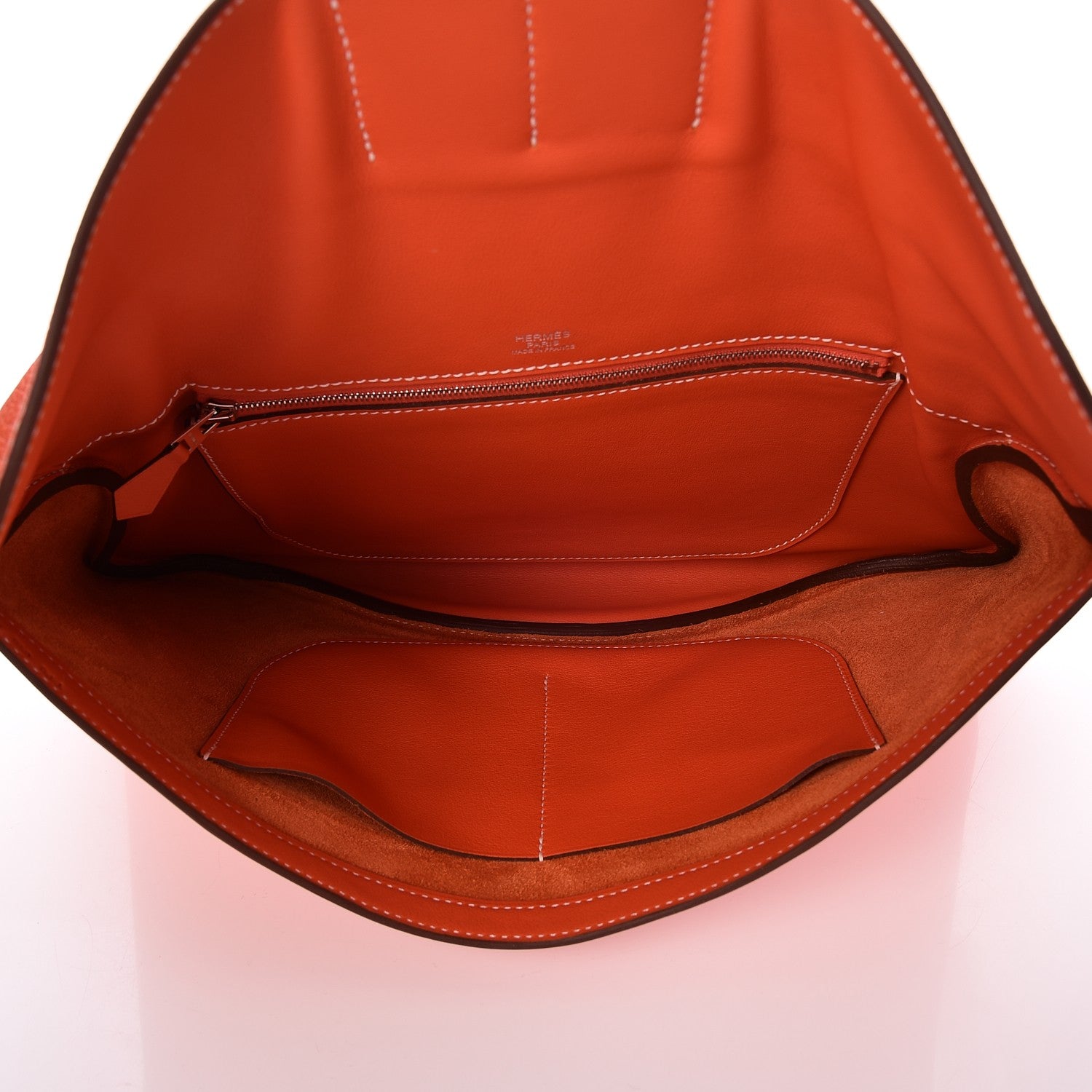 Hermes Swift Taurillon Clemence Vache Hunter Virevolte Pochette Orange Poppy 5 of 8