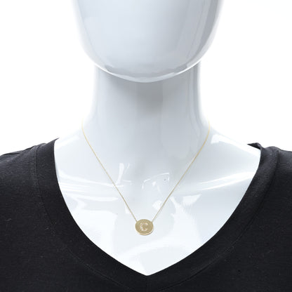 Jennifer Meyer 18K Yellow Gold Diamond Letter C Disc Necklace 3 of 5
